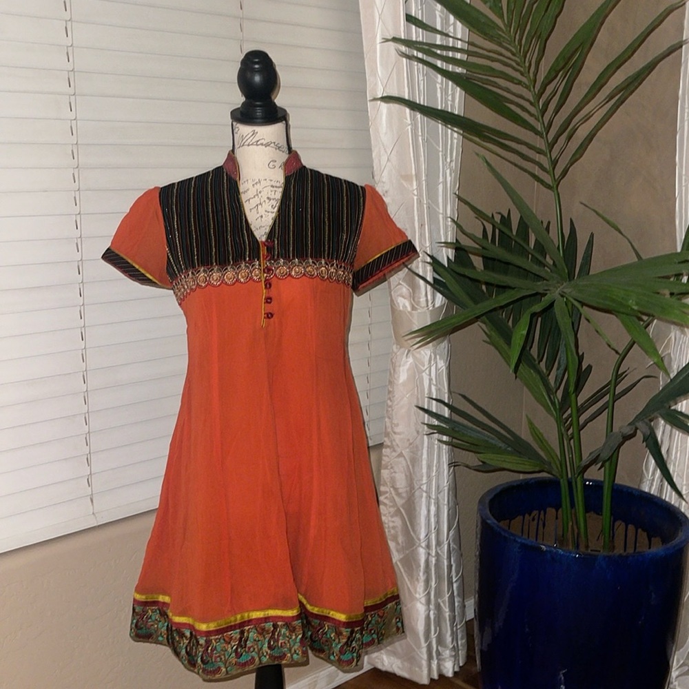 Stunning Indian Dress with Embroidered Detail
